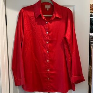 Show Me You’re MuMu Red Button-Up Top